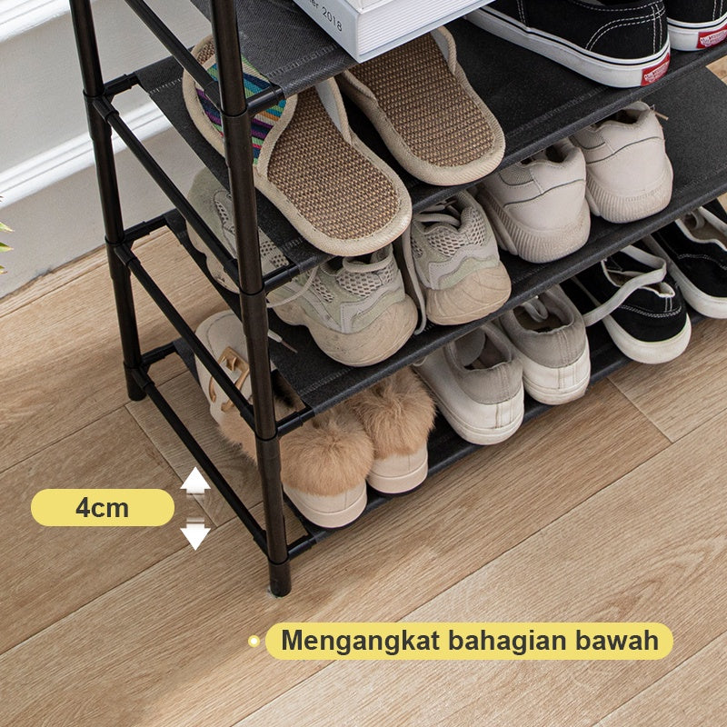 Rak Kasut Besi 3 in 1