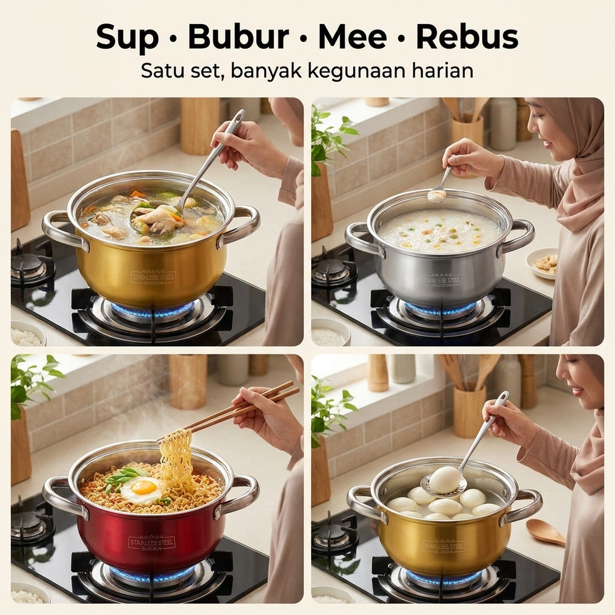 Sup bubur mee rebus