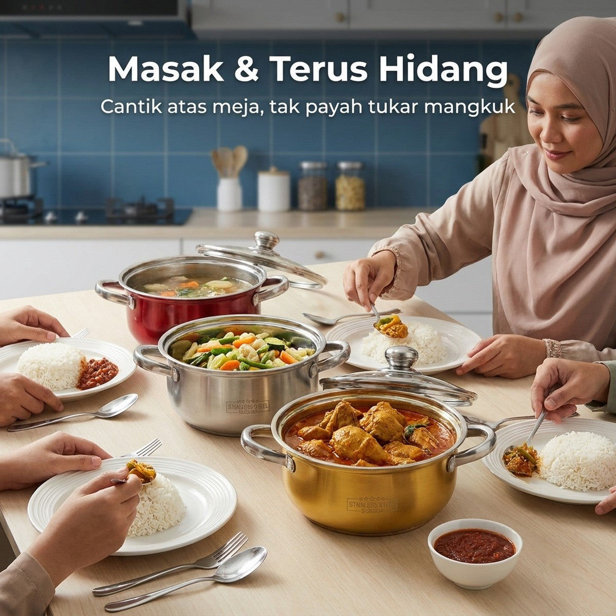 Masak dan terus hidang