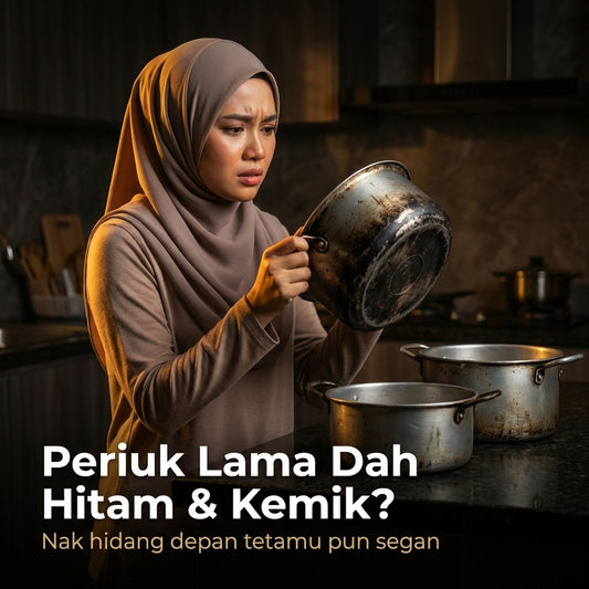 Periuk lama hitam dan kemik