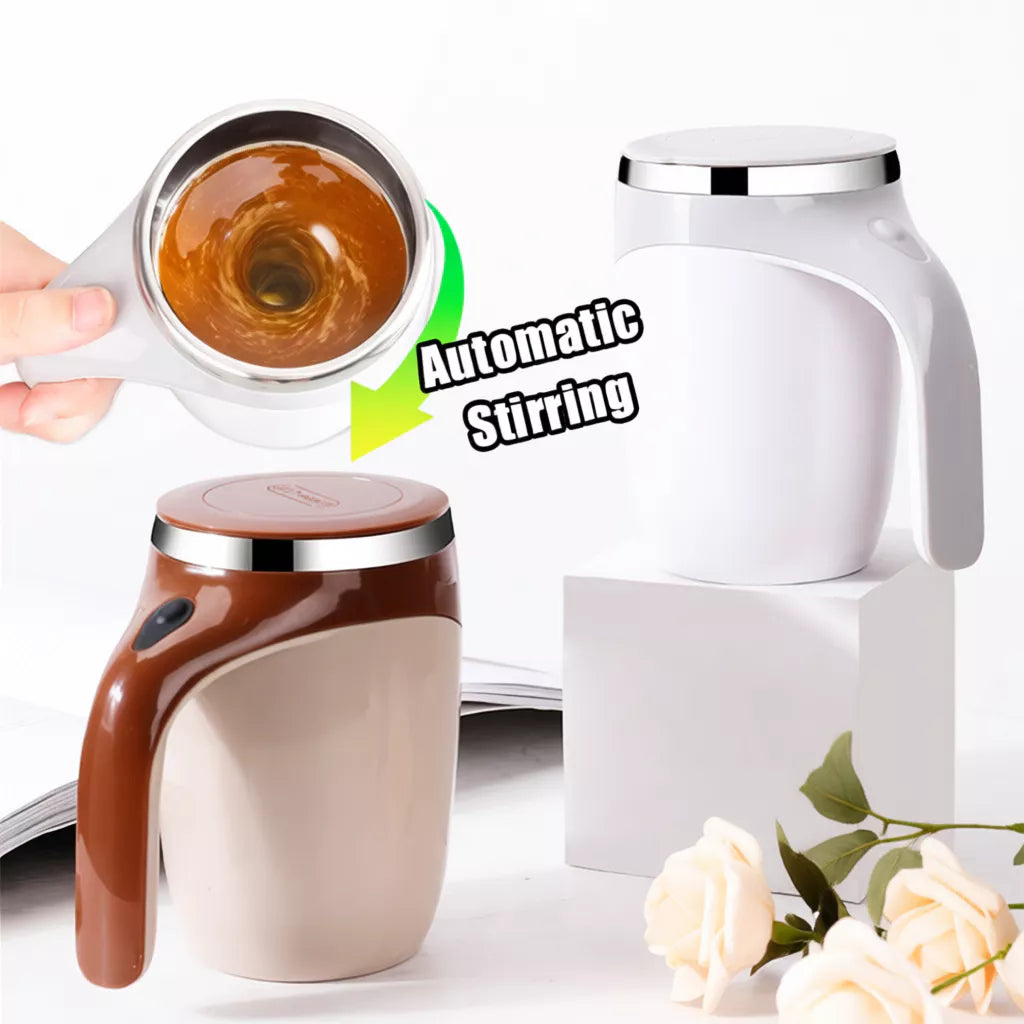 SELF STIRRING MUG USB RECHARGEABLE 380ML VIRAL