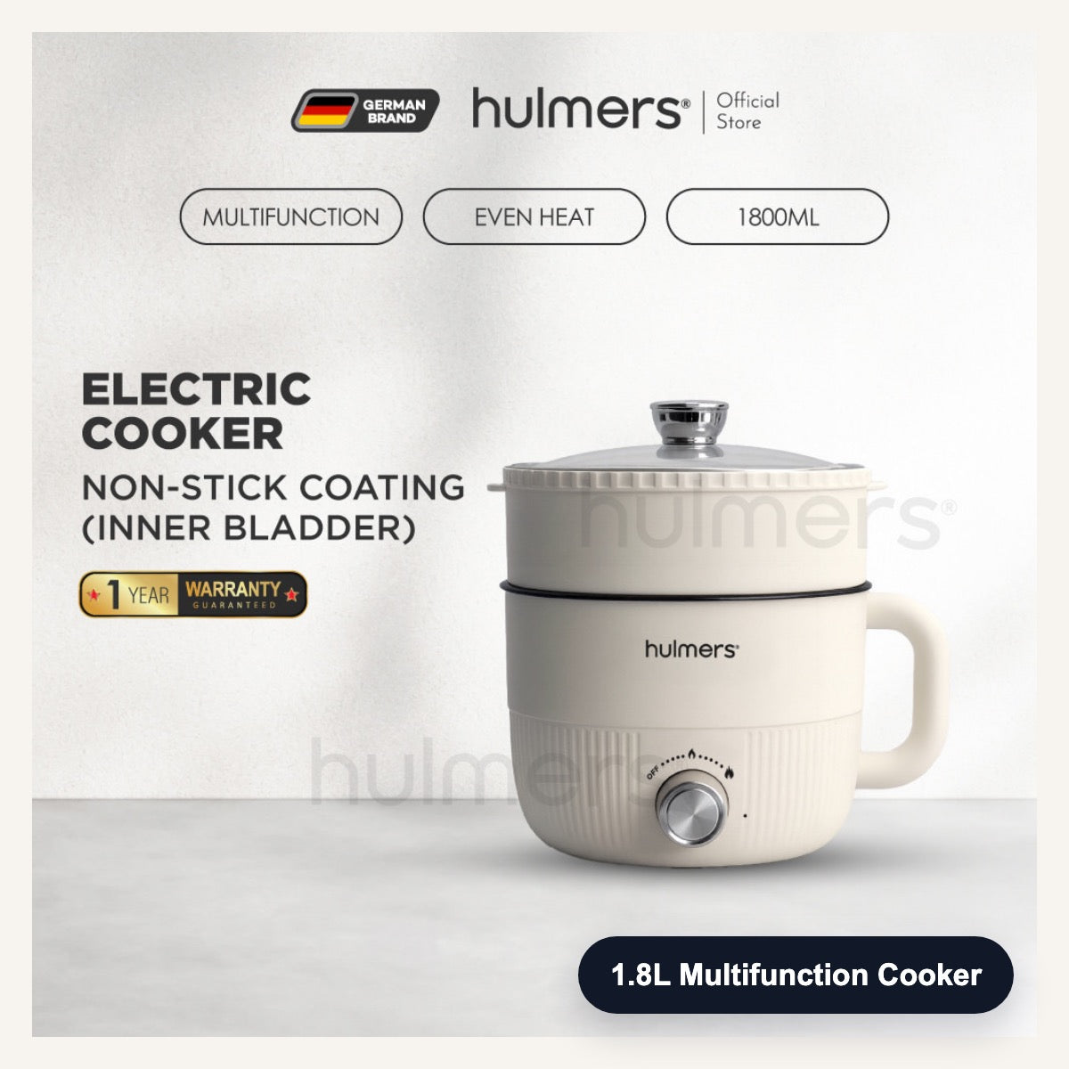 Hulmers 1.8L Multifunction Cooker