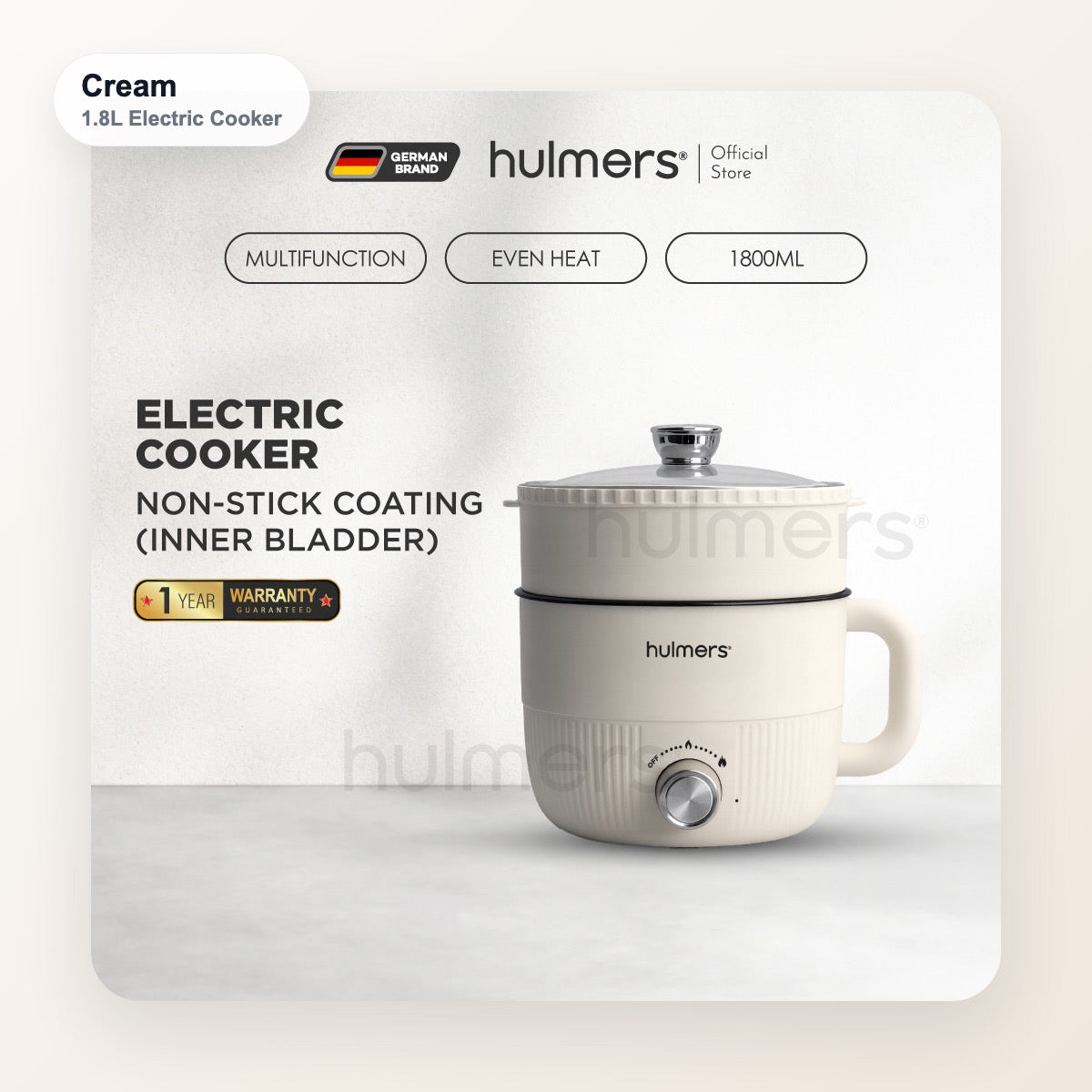 Hulmers 1.8L Multifunction Cooker