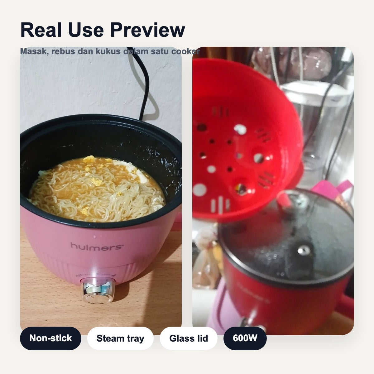 Hulmers 1.8L Multifunction Cooker