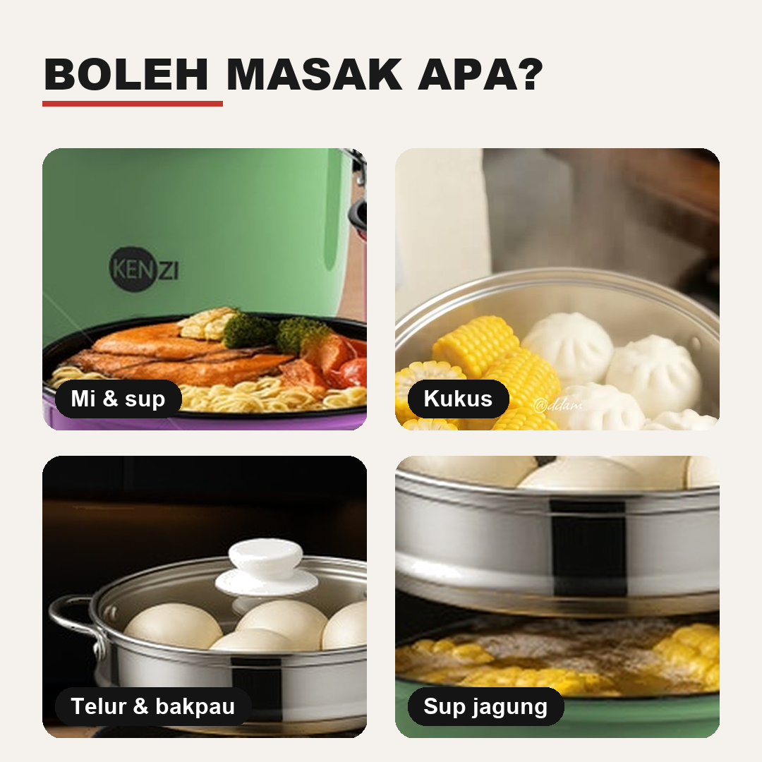 Boleh masak mi sup telur lauk