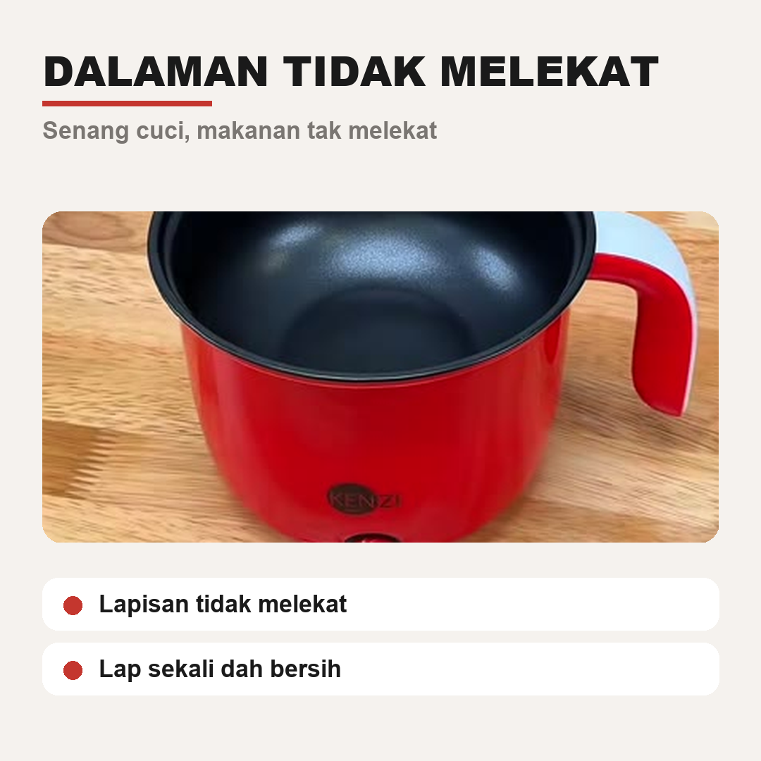 Dalaman tidak melekat senang dibasuh
