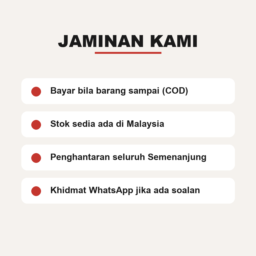 Jaminan COD bayar bila barang sampai